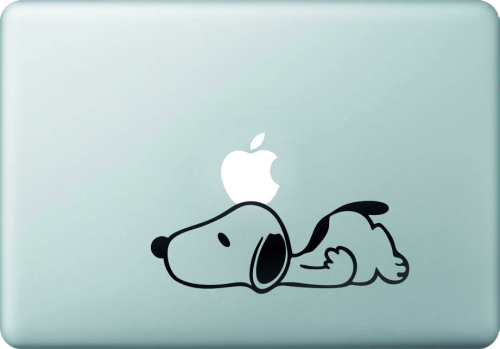 Snoopy Dort - Sticker Macbook - Stickers Macbook