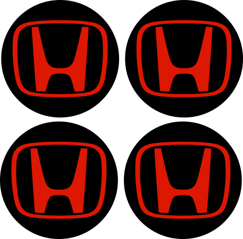 Stickers Jantes Honda Rouge - Stickers de Jantes Honda