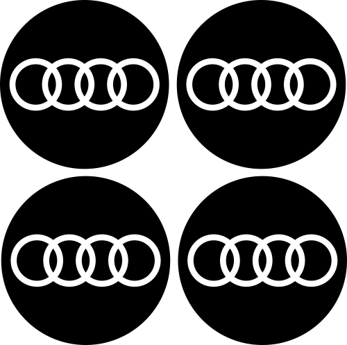 Stickers Jantes Audi Blanc - Stickers de Jantes Audi