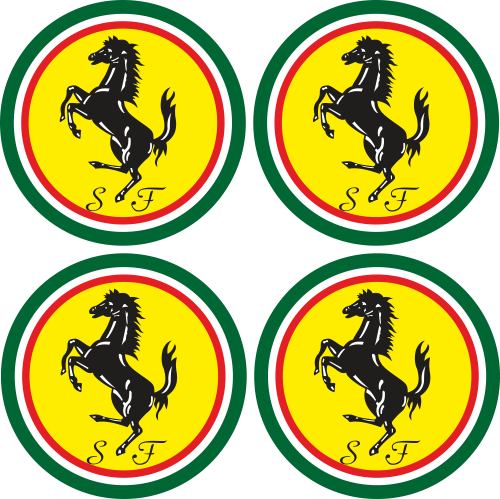 Stickers Jantes Ferrari - Stickers de Jantes Ferrari