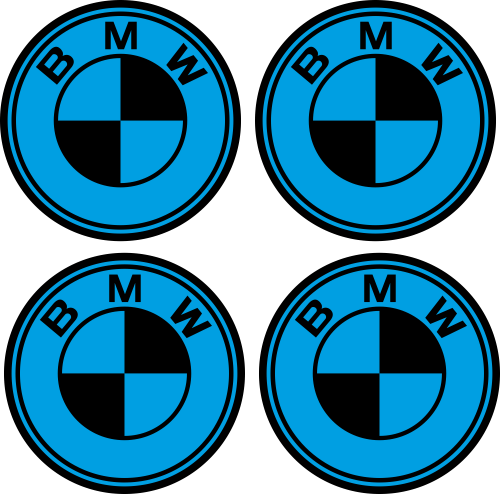 Stickers Jantes BMW Bleu - Stickers de Jantes BMW