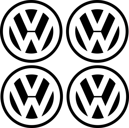 Sticker Jantes volkswagen Blanc - Stickers de Jantes Volkswagen