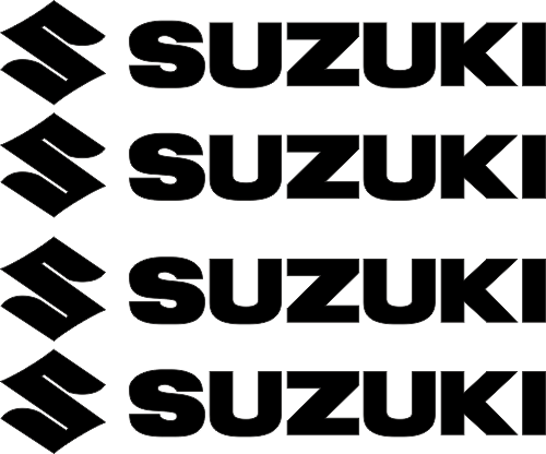 Kit Sticker Moto Retro Réfléchissant SUZUKI - Kits casques rétro réfléchissant