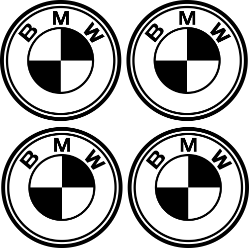 Stickers Jantes BMW Blanc - Stickers de Jantes BMW