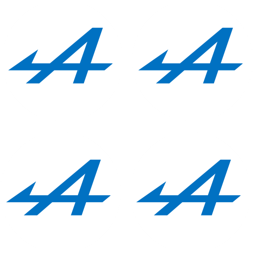 Stickers Jantes Alpine Bleu - Sticker de Jantes Alpine