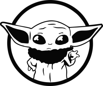 Sticker Baby Yoda Ref D Mpa Deco Sticker Baby Yoda Ref D Mpa Deco