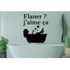 Sticker Mural Citation Flâner bain Sticker Mural Citation Flâner bain
