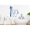 Sticker Mural Dent Brosse à dents Sticker Mural Dent Brosse à dents
