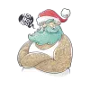 T-shirt homme personnalisé - Évènements - "Grumpy Santa"