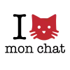 T-shirt homme 100% coton bio - Cadeau - "I LOVE mon chat"