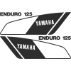 Kit autocollants Yamaha 125 DTMX 1979 2A8 Enduro noir blanc Kit autocollants Yamaha 125 DTMX 1979 2A8 Enduro noir blanc