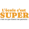 T-shirt femme personnalisé - Citations humour - "L'école c'est super..."