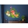 Sticker Fleurs tropicales Flamand rose Sticker Fleurs tropicales Flamand rose