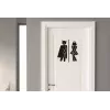 Sticker signe Homme Femme Toilettes super héros Sticker signe Homme Femme Toilettes super héros