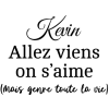 T-shirt femme personnalisé - Cadeau - "Allez viens, on s'aime..."
