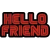 Sticker Mr Robot Hello Friend Sticker Mr Robot Hello Friend