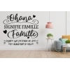 Sticker Citation Ohana signifie famille Sticker Citation Ohana signifie famille
