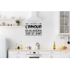 Sticker Mural Citation Cuisine Amour Sticker Mural Citation Cuisine Amour