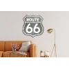 Sticker Vintage gris route 66 Sticker Vintage gris route 66