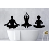 Sticker Mural Yoga Positions Sticker Mural Yoga Positions