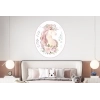 Sticker Mural Tête de Licorne Fleurs 2 Sticker Mural Tête de Licorne Fleurs 2