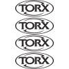 Kit Sticker Moto Retro Réfléchissant TORX Kit Sticker Moto Retro Réfléchissant TORX