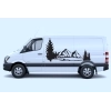 Sticker Van Life Montagne Lac Sticker Van Life Montagne Lac