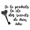 T-shirt homme personnalisé - Musique - "Je te promets la clé des secrets de mon âme"