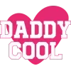 T-shirt homme 100% coton bio - Humour - "Daddy cool" Rose