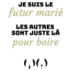 T-shirt homme personnalisé - Évènements - "Futur marié"
