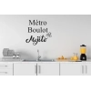 Sticker Mural Citation Apéro Métro Boulot Mojito Sticker Mural Citation Apéro Métro Boulot Mojito