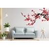 Sticker Branche cerisier japonais rouge Sticker Branche cerisier japonais rouge