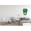 Sticker Super Hero Cartoon tortue bleu Sticker Super Hero Cartoon tortue bleu