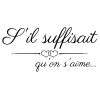T-shirt femme personnalisé - Musique - "S'il suffisait qu'on s'aime..."