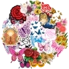 Pack D'autocollants Fleurs / Papillons - Lot de 25 Stickers Pack D'autocollants Fleurs / Papillons - Lot de 25 Stickers