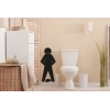 Sticker Toilettes personnage de dos Sticker Toilettes personnage de dos