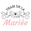 T-shirt femme personnalisé - Évènements - "Team de la mariée"