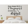 Sticker Citation Nouveau départ Sticker Citation Nouveau départ