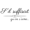 T-shirt homme personnalisé - Musique - "S'il suffisait qu'on s'aime..."