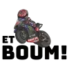 T-shirt homme personnalisé - MotoGP - "ET BOUM MOTO"