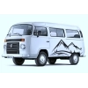 Sticker Van Life Montagne Foret Sticker Van Life Montagne Foret