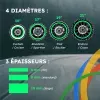 Liseret autocollant pour jantes moto 21 pouces – kit stickers vinyle facile à poser