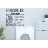 Sticker Buanderie Horaire de lavage Sticker Buanderie Horaire de lavage