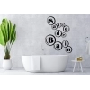Sticker Mural Citation Salle de Bain Bulles Sticker Mural Citation Salle de Bain Bulles