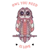 T-shirt femme personnalisé - Citation- "Owl you need is love"