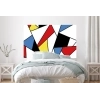 Sticker tête de lit triangles Mondrian Sticker tête de lit triangles Mondrian