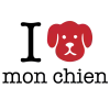 T-shirt homme 100% coton bio - Cadeau - "I LOVE mon chien"