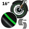 Liseret autocollant pour jantes moto 16 pouces – kit stickers vinyle facile à poser