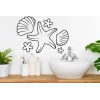 Sticker Mural Etoiles de mer Coquillages Sticker Mural Etoiles de mer Coquillages
