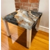 Sticker Table IKEA LACK Effet Marbre noir et or Sticker Table IKEA LACK Effet Marbre noir et or